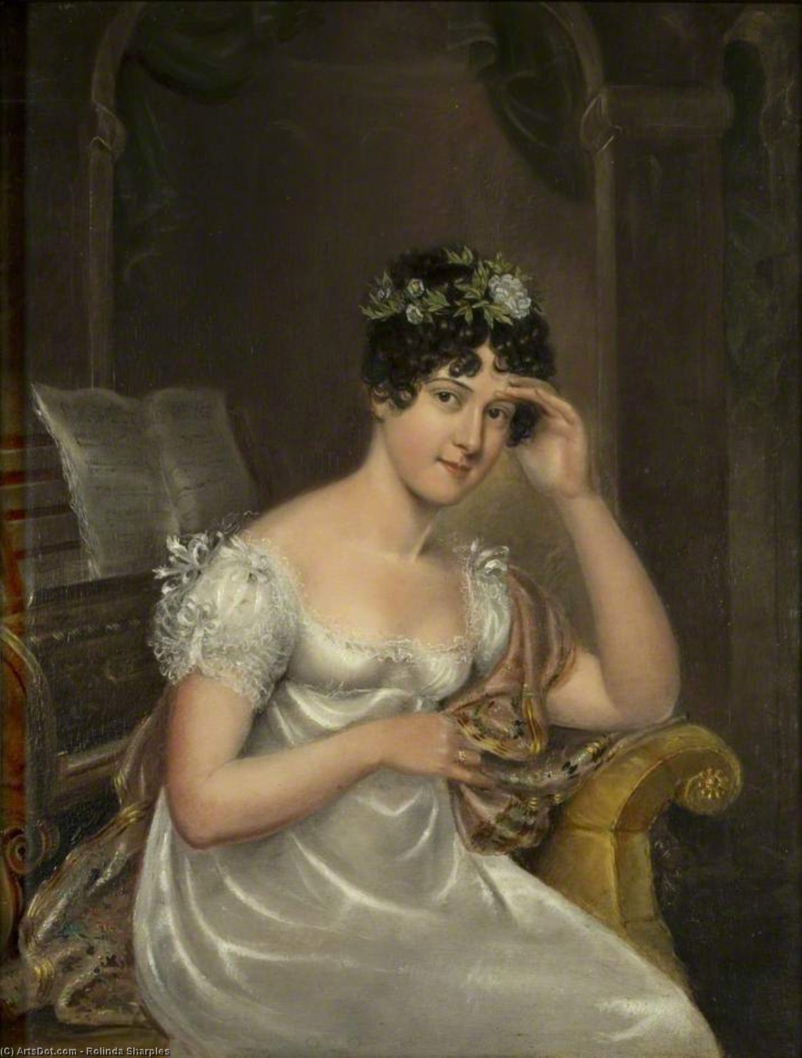 Wikioo.org – L'Encyclopédie des Beaux Arts - Peinture, Oeuvre de Rolinda Sharples - portrait de le artiste