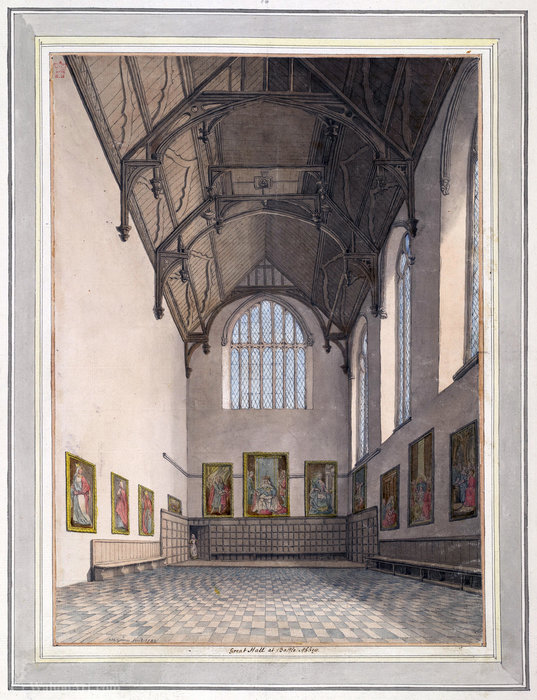 WikiOO.org - Енциклопедия за изящни изкуства - Живопис, Произведения на изкуството Samuel Hieronymous Grimm - Battle abbey, great hall