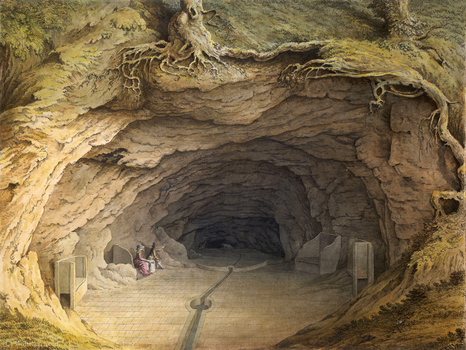 WikiOO.org - Енциклопедія образотворчого мистецтва - Живопис, Картини
 Samuel Hieronymous Grimm - Mother ludlene's hole