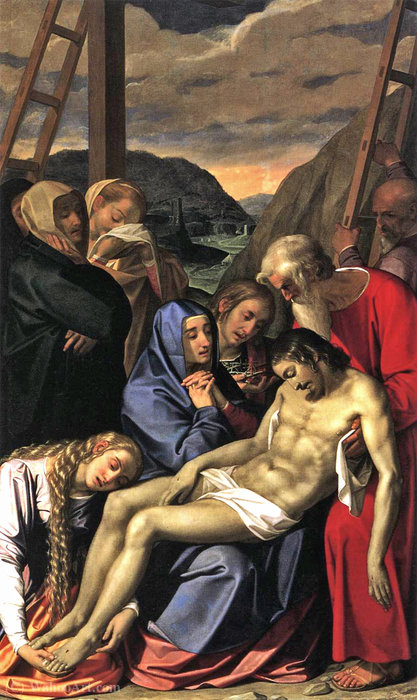 Wikioo.org - The Encyclopedia of Fine Arts - Painting, Artwork by Scipione Pulzone - The lamentation