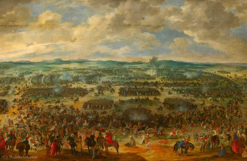 Wikioo.org - The Encyclopedia of Fine Arts - Painting, Artwork by Sebastian Vrancx - Turk and Christian Battle Scene