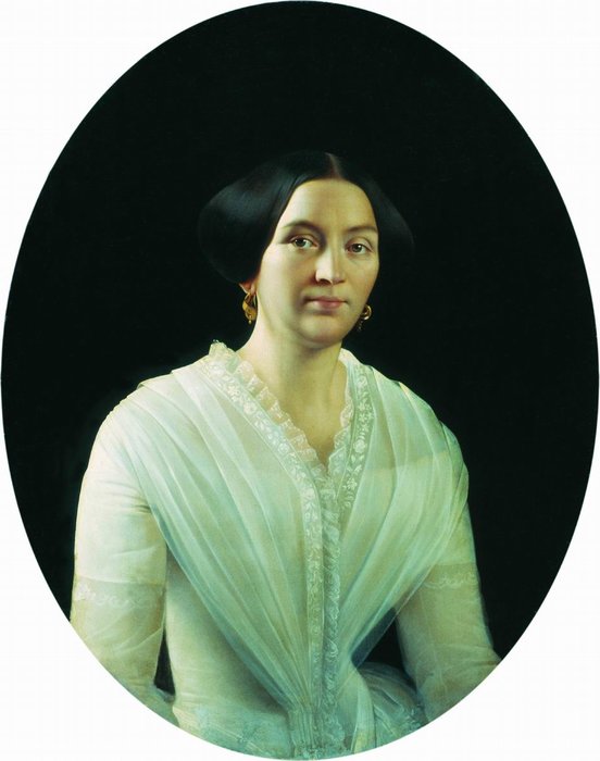 Wikioo.org - The Encyclopedia of Fine Arts - Painting, Artwork by Sergey Konstantinovich Zaryanko - Portrait of Anis'ya Petrovna Lesnikova