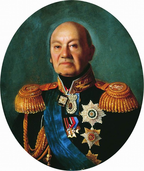 WikiOO.org - אנציקלופדיה לאמנויות יפות - ציור, יצירות אמנות Sergey Konstantinovich Zaryanko - Portrait of the Adjutant General Count Arseny Andreyevich Zakrevskogo
