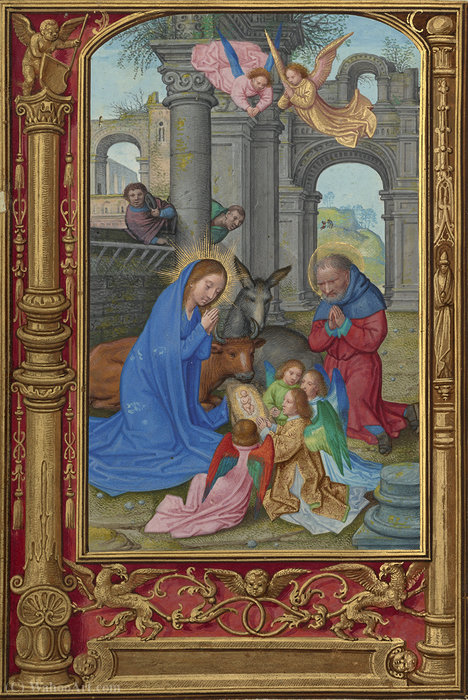 Wikioo.org - The Encyclopedia of Fine Arts - Painting, Artwork by Simon Bening - The nativity