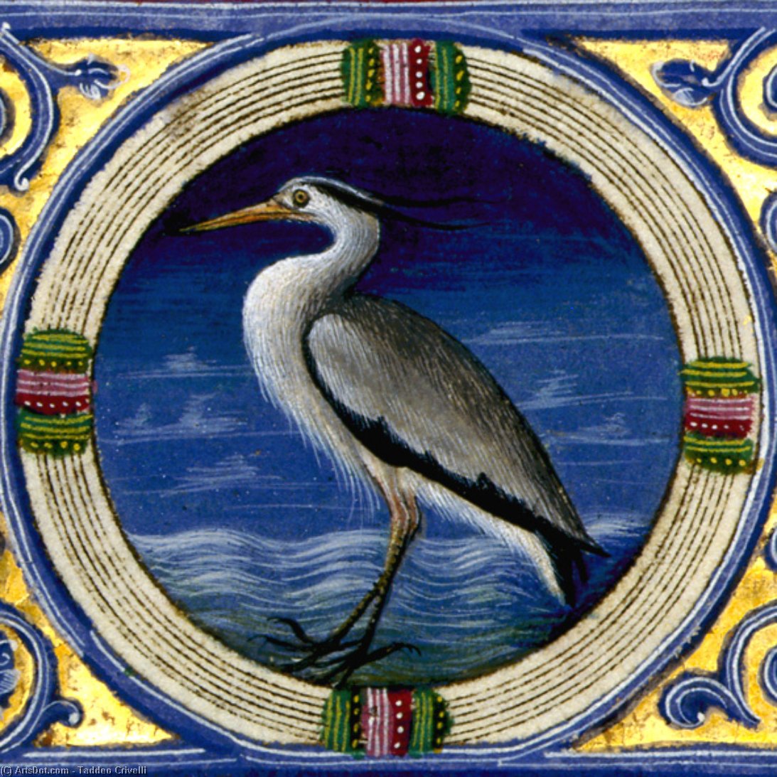 Wikioo.org – L'Enciclopedia delle Belle Arti - Pittura, Opere di Taddeo Crivelli - Illuminazione su pergamena biblioteca estense
