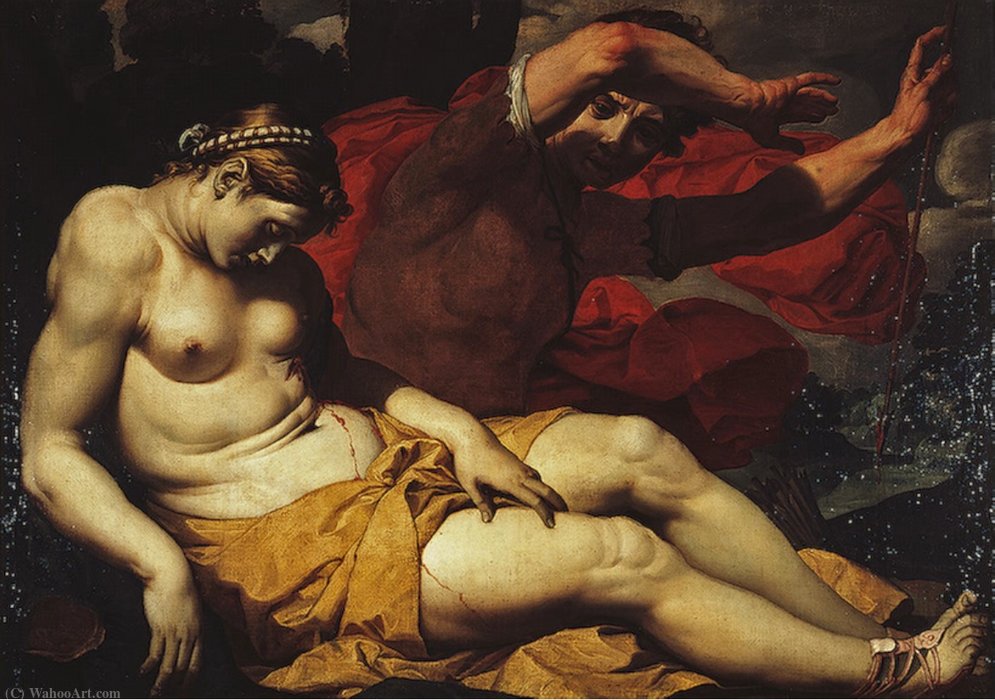 Wikioo.org - The Encyclopedia of Fine Arts - Painting, Artwork by Theodor Rombouts - Cephalus and Procris