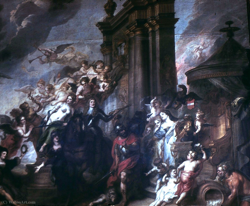 Wikioo.org - The Encyclopedia of Fine Arts - Painting, Artwork by Theodor Van Thulden - Allegory of the Peace of Oliwa in (1660)