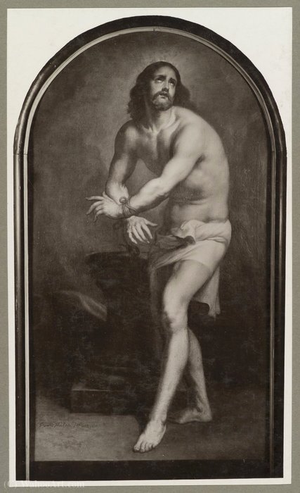WikiOO.org - Encyclopedia of Fine Arts - Lukisan, Artwork Theodor Van Thulden - Christ bound