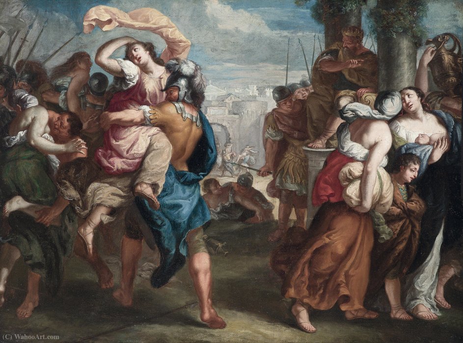 Wikioo.org – L'Enciclopedia delle Belle Arti - Pittura, Opere di Theodor Van Thulden - Il Ratto delle Sabine