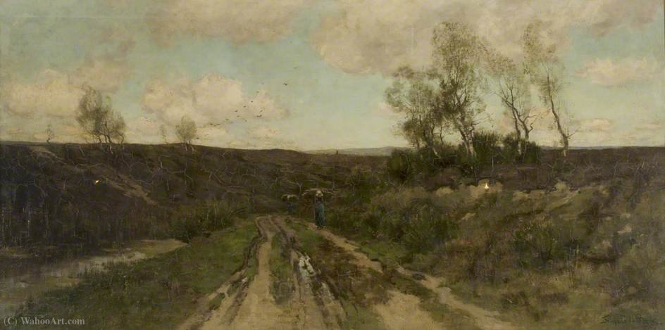 Wikioo.org - The Encyclopedia of Fine Arts - Painting, Artwork by Theophile Emile Achille De Bock - The heath