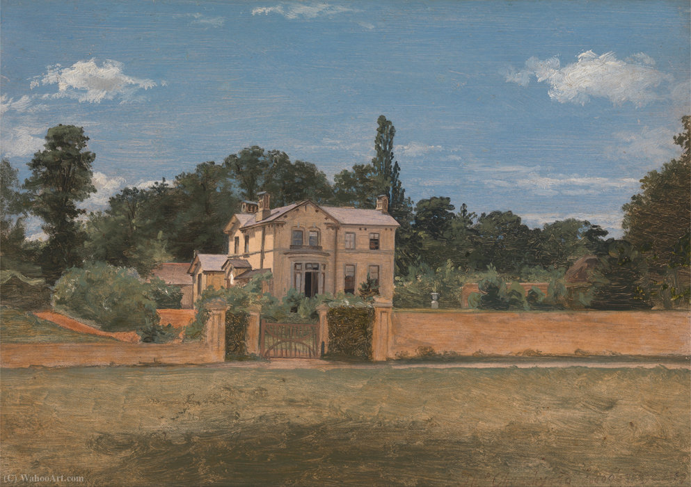 Wikioo.org – L'Encyclopédie des Beaux Arts - Peinture, Oeuvre de Thomas Churchyard - Maison à Woodbridge, Suffolk