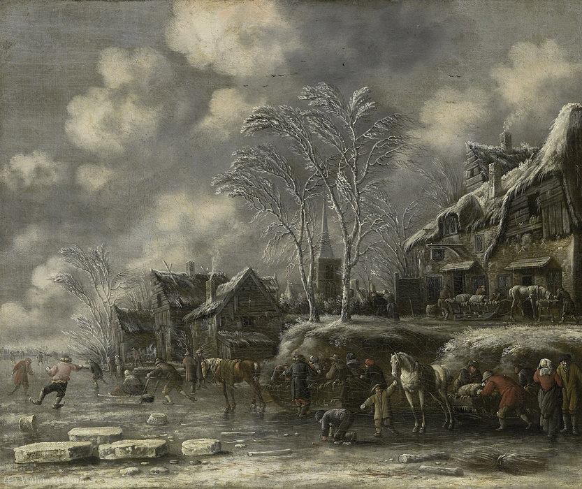 WikiOO.org - Енциклопедия за изящни изкуства - Живопис, Произведения на изкуството Thomas Heeremans - Winter sight