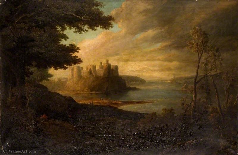 WikiOO.org - Encyclopedia of Fine Arts - Maleri, Artwork Thomas Miles Richardson Junior - Conway castle