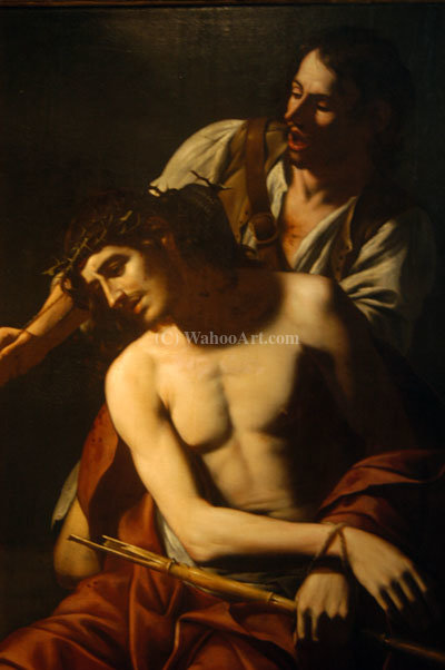 Wikoo.org - موسوعة الفنون الجميلة - اللوحة، العمل الفني Tommaso Salini - Christ Crowned with Thorns