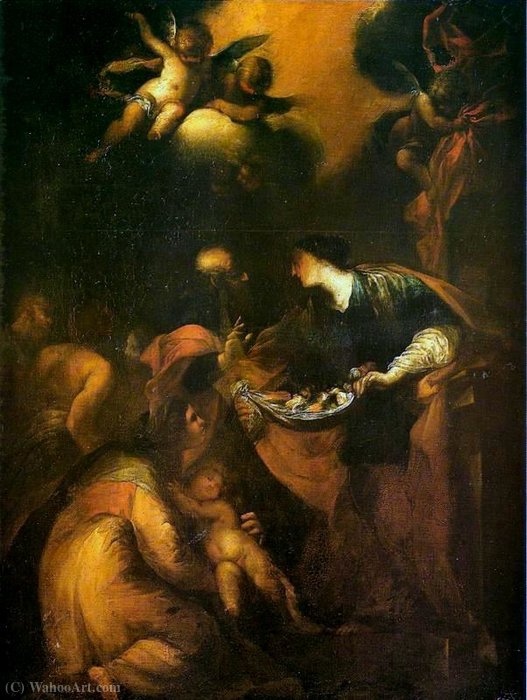 Wikioo.org - สารานุกรมวิจิตรศิลป์ - จิตรกรรม Valerio Castello - Miracle of Saint Zita