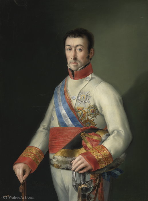 WikiOO.org - Encyclopedia of Fine Arts - Målning, konstverk Vicente López Y Portaña - Portrait of General Francisco Javier de Elio - Copy