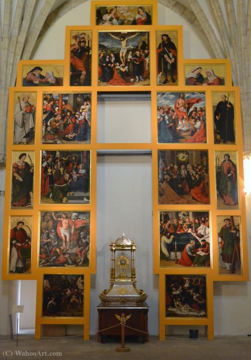 Wikioo.org - The Encyclopedia of Fine Arts - Painting, Artwork by Vicente Masip - Altarpiece of the life of Christ and the Virgin Mary, a former altarpiece Cathedral Sogorb