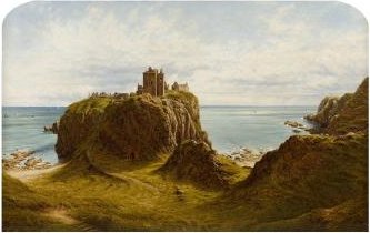 WikiOO.org - Encyclopedia of Fine Arts - Maleri, Artwork Waller Hugh Paton - Dunnottar castle