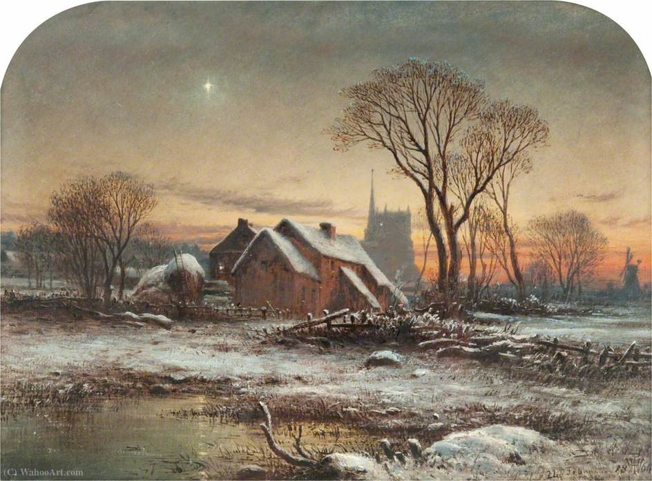 WikiOO.org - Güzel Sanatlar Ansiklopedisi - Resim, Resimler Waller Hugh Paton - Winter daybreak
