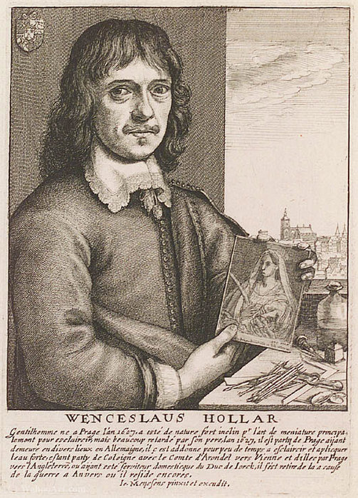WikiOO.org - Enciclopedia of Fine Arts - Pictura, lucrări de artă Wenceslaus Hollar - Portrait of Wenzel Hollar