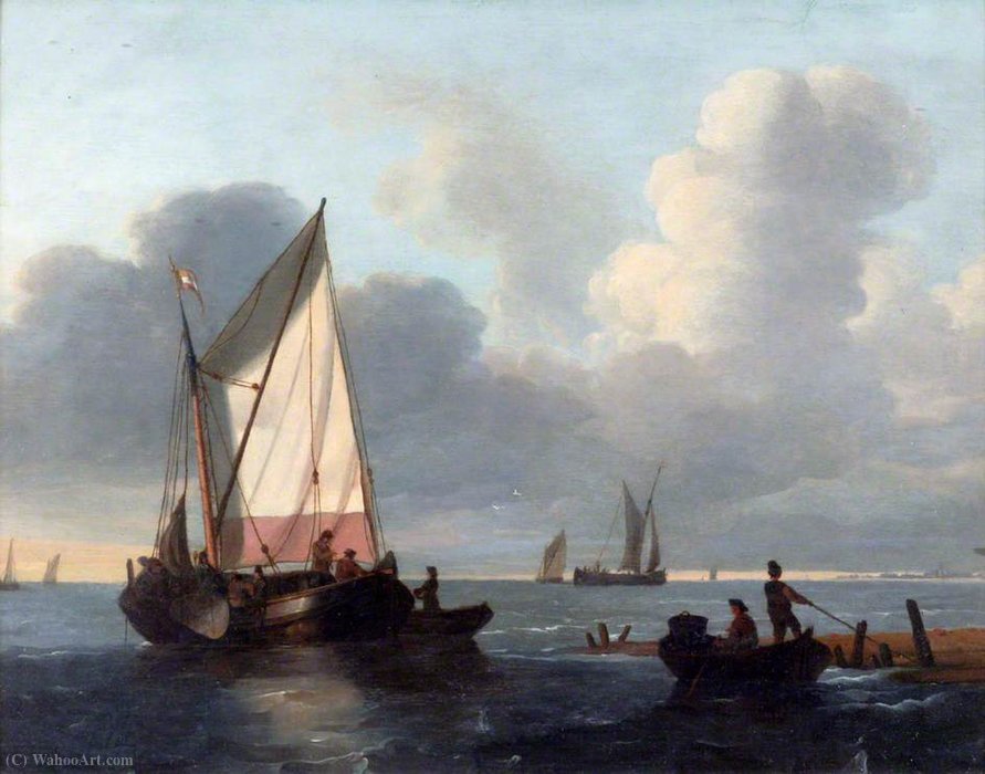 Wikioo.org - The Encyclopedia of Fine Arts - Painting, Artwork by Wigerus Vitringa - Putting to Sea