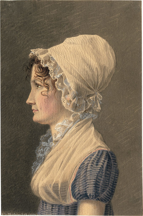 Wikioo.org - Encyklopedia Sztuk Pięknych - Malarstwo, Grafika Wilhelm Von Kobell - Portrait of a young woman