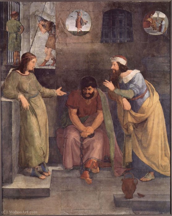 WikiOO.org - Güzel Sanatlar Ansiklopedisi - Resim, Resimler Wilhelm Von Schadow - Frescoes of the Casa Bartholdy in Rome