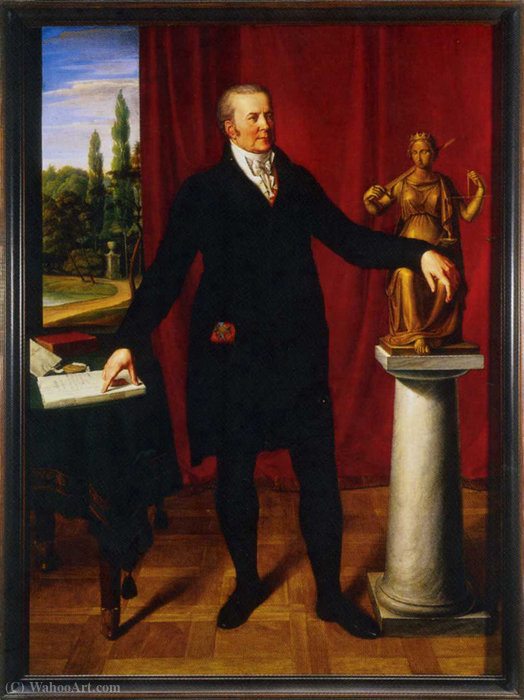 WikiOO.org - Encyclopedia of Fine Arts - Lukisan, Artwork Wilhelm Von Schadow - Portrait of Karl August von Hardenberg