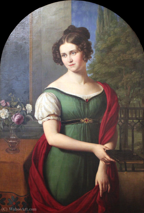 Wikioo.org - The Encyclopedia of Fine Arts - Painting, Artwork by Wilhelm Von Schadow - Portrait of Lili Parthey