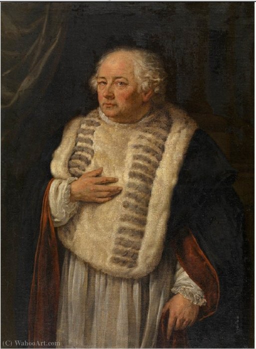 WikiOO.org - Encyclopedia of Fine Arts - Målning, konstverk Willem Herreyns - Portrait of the Antwerp canon Antoon de Vries