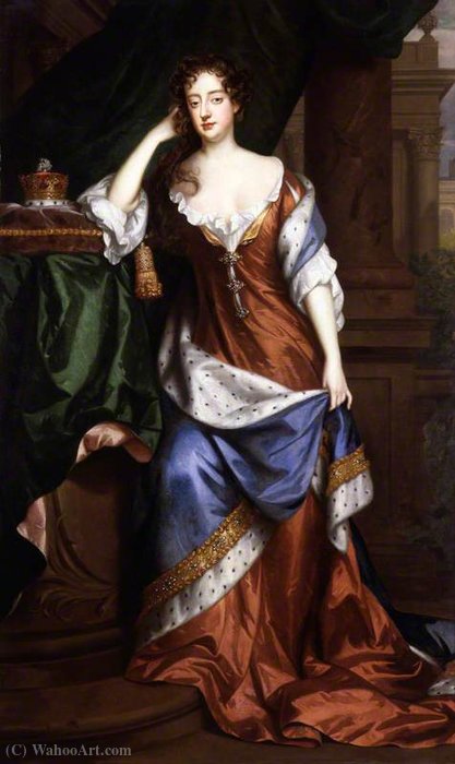 Wikioo.org - The Encyclopedia of Fine Arts - Painting, Artwork by Willem Wissing - Frances Teresa Stuart, Duchess of Richmond and Lennox