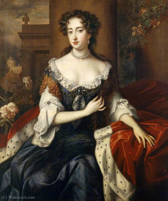 Wikioo.org - The Encyclopedia of Fine Arts - Painting, Artwork by Willem Wissing - Mary, Princess of Orange, Later Mary II