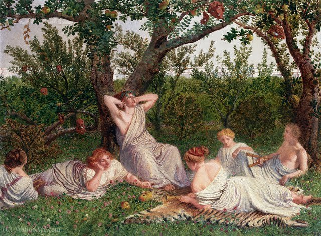 WikiOO.org - Encyclopedia of Fine Arts - Maleri, Artwork William Bell Scott - The poets harvest home