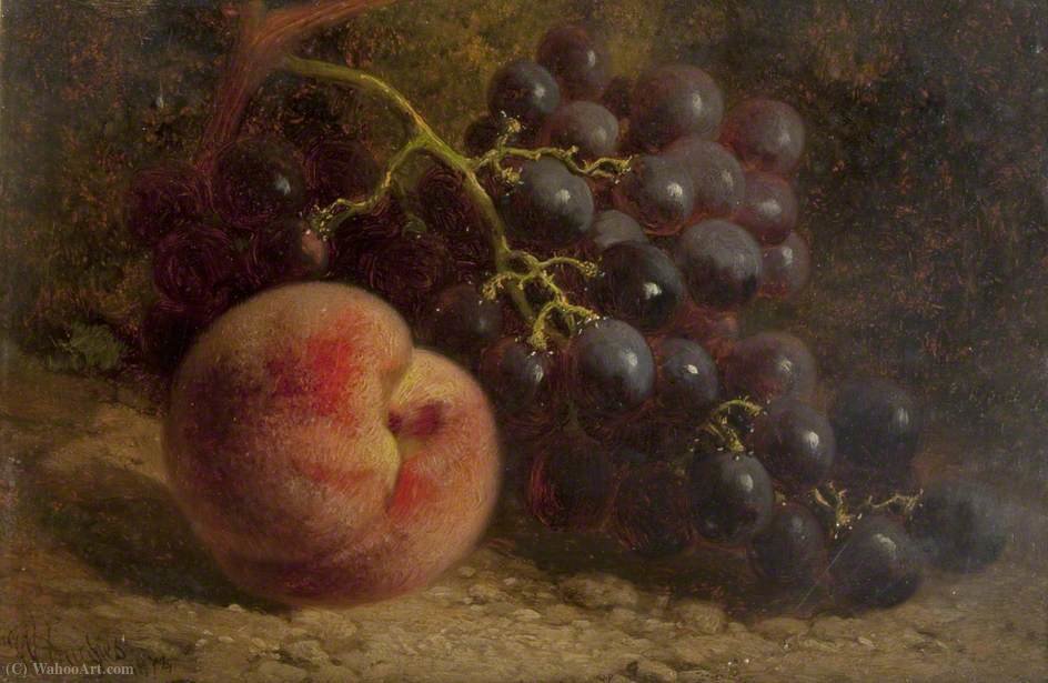 WikiOO.org - Enciklopedija dailės - Tapyba, meno kuriniai William Hughes - Still Life of Fruit