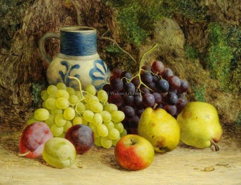 Wikioo.org - The Encyclopedia of Fine Arts - Painting, Artwork by William Hughes - Still Life with Fruit