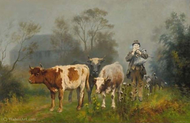 WikiOO.org - Enciklopedija likovnih umjetnosti - Slikarstvo, umjetnička djela Wilson Hepple - A foggy morning