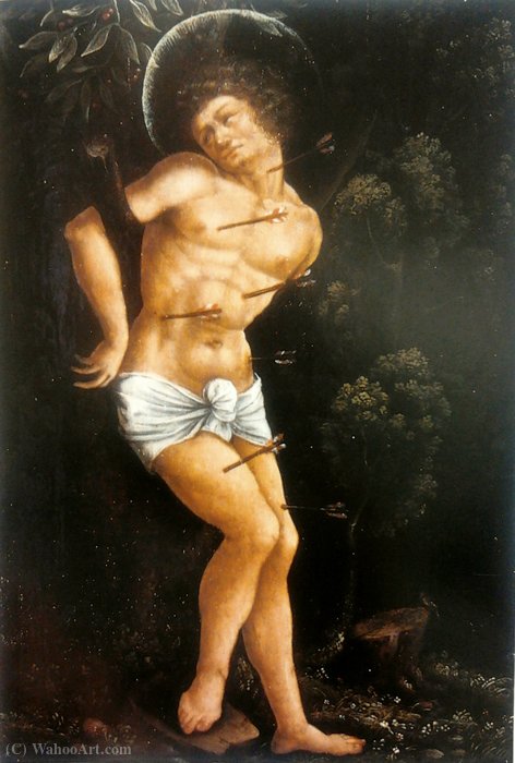 Wikioo.org - The Encyclopedia of Fine Arts - Painting, Artwork by Wolf Huber - Saint sebastian.