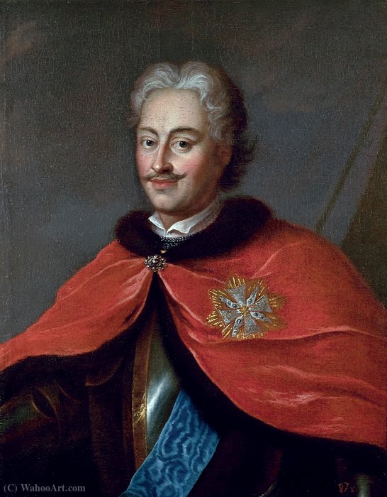 WikiOO.org - Enciklopedija dailės - Tapyba, meno kuriniai Ádám Mányoki - Portrait of Stanisław Ernest Denhoff