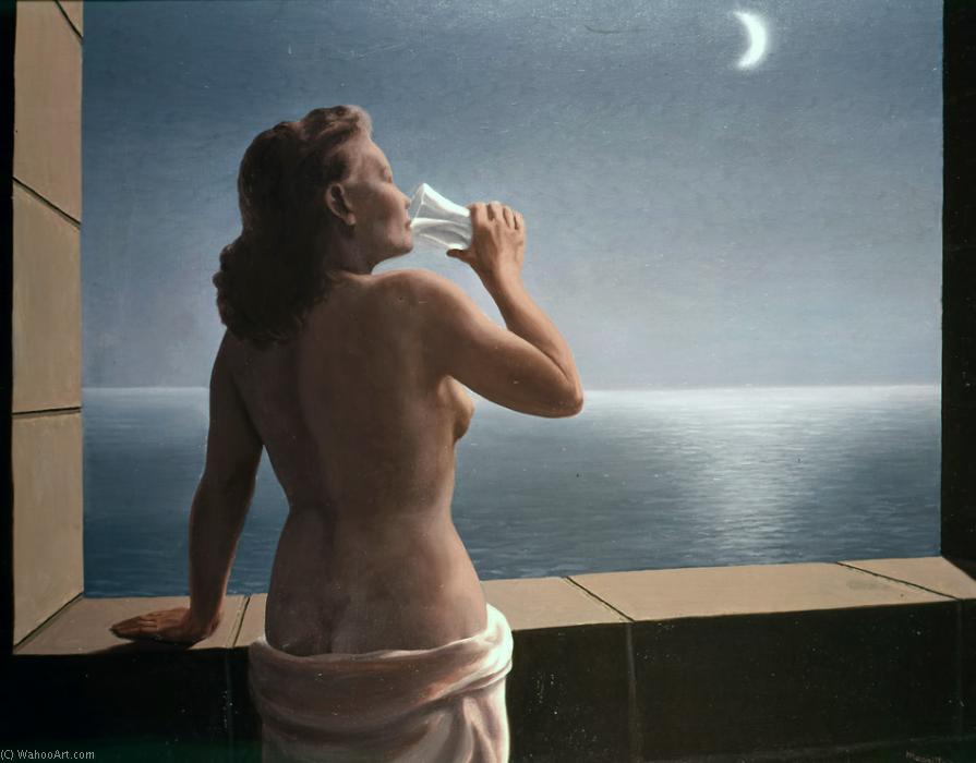 Wikioo.org – La Enciclopedia de las Bellas Artes - Pintura, Obras de arte de Rene Magritte - les profondeurs du plaisir II LA