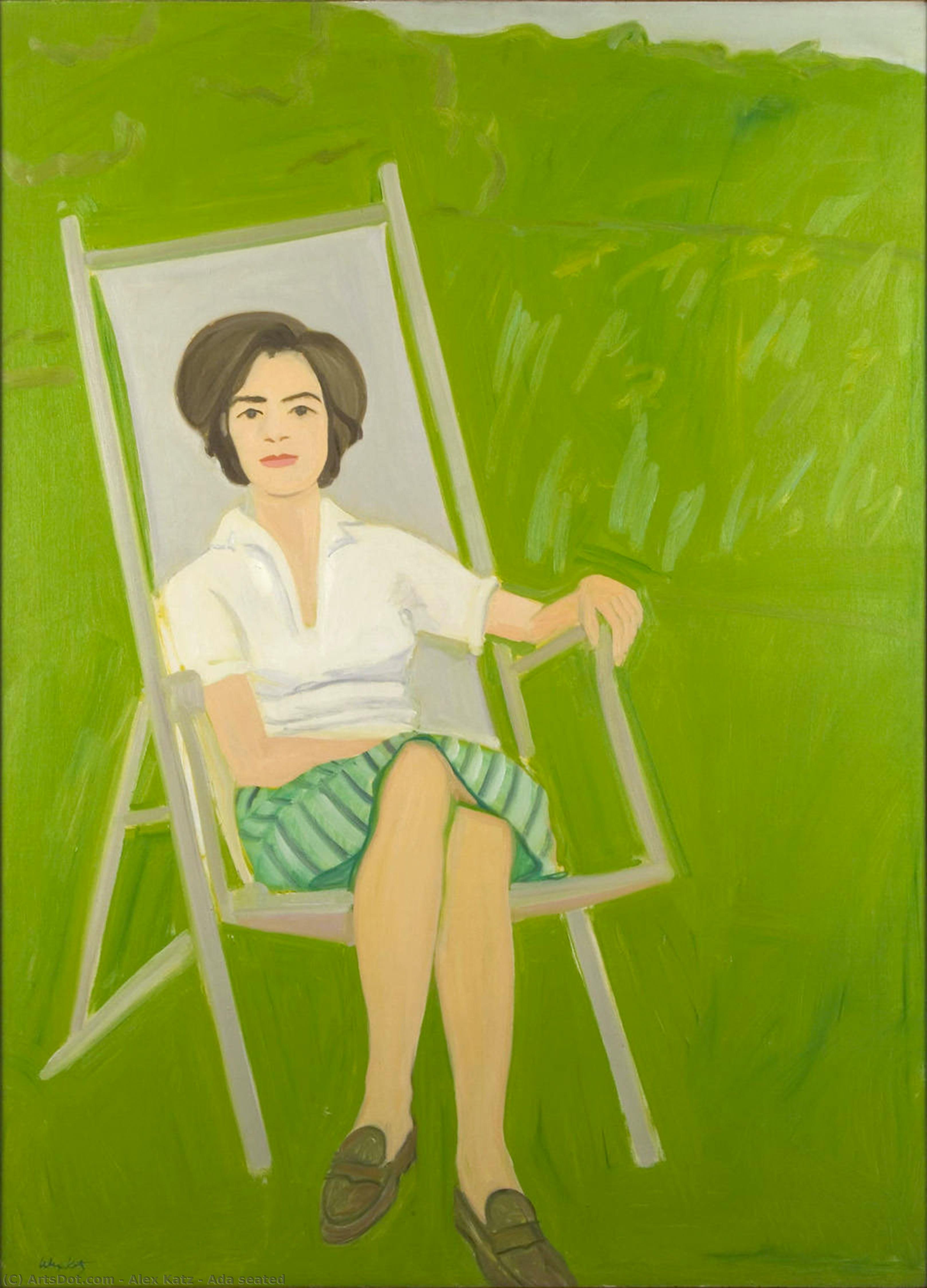 Wikioo.org - The Encyclopedia of Fine Arts - Painting, Artwork by Alex Katz - Ada seated