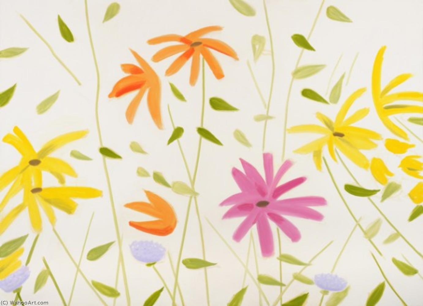 Wikioo.org - The Encyclopedia of Fine Arts - Painting, Artwork by Alex Katz - Flowers