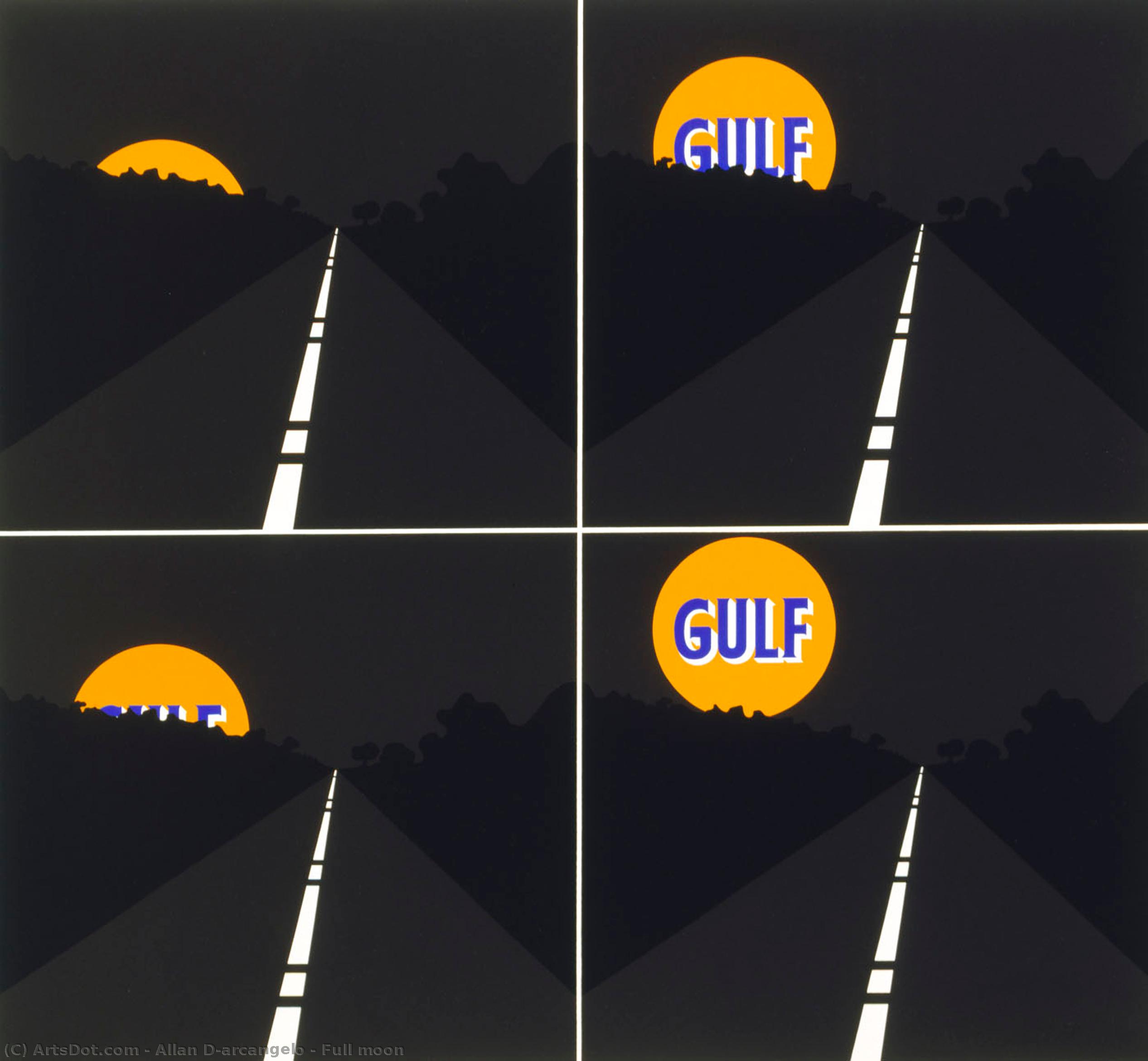 Wikioo.org - The Encyclopedia of Fine Arts - Painting, Artwork by Allan D'arcangelo - Full moon