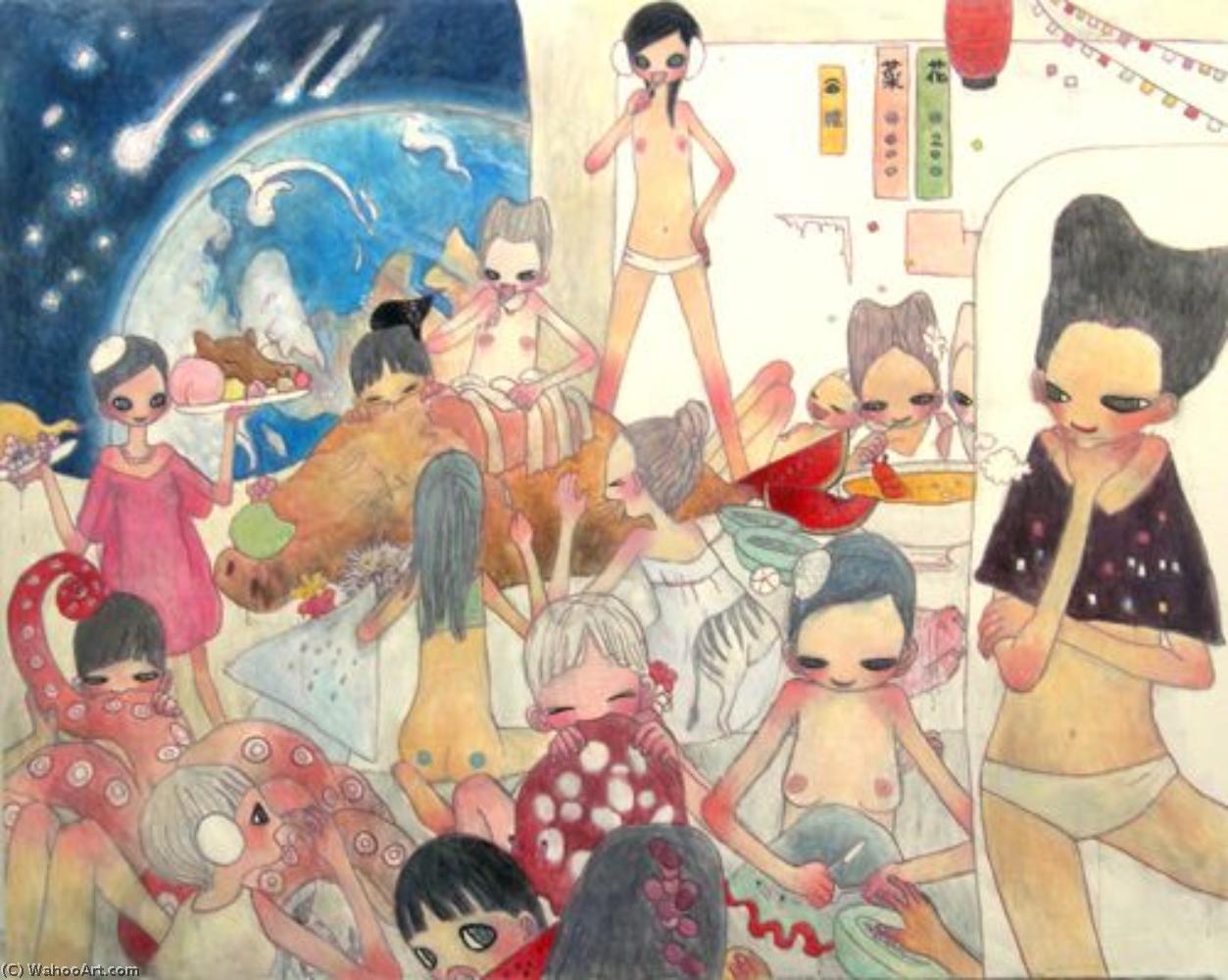 Wikioo.org - The Encyclopedia of Fine Arts - Painting, Artwork by Aya Takano - Di yue quan xi