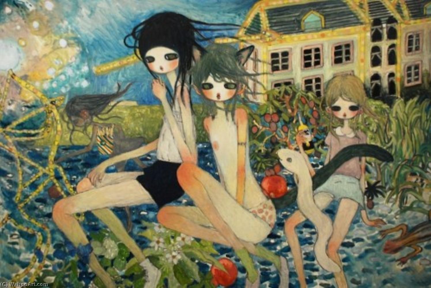Wikioo.org - The Encyclopedia of Fine Arts - Painting, Artwork by Aya Takano - Heaven is inside of you (2)