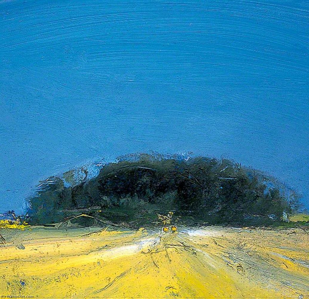 Wikioo.org - The Encyclopedia of Fine Arts - Painting, Artwork by Colin Self - Large Harvest Field with Two Hay Bales at Happisburgh, Norfolk