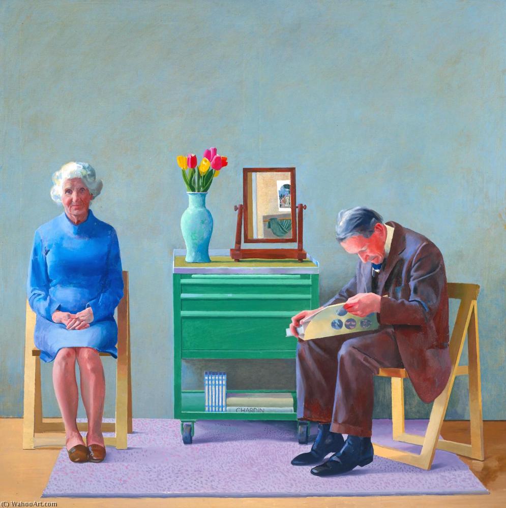 Wikioo.org - The Encyclopedia of Fine Arts - Painting, Artwork by David Hockney - My parents