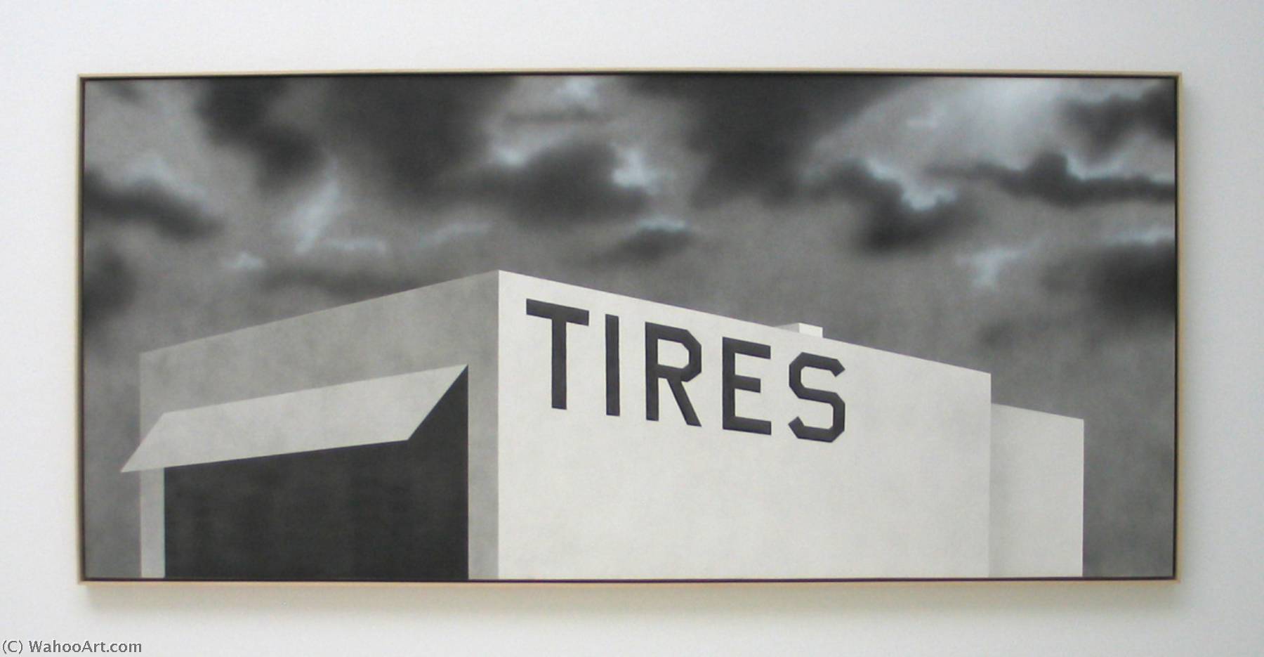 Wikioo.org - The Encyclopedia of Fine Arts - Painting, Artwork by Edward Ruscha - Blue collar tires