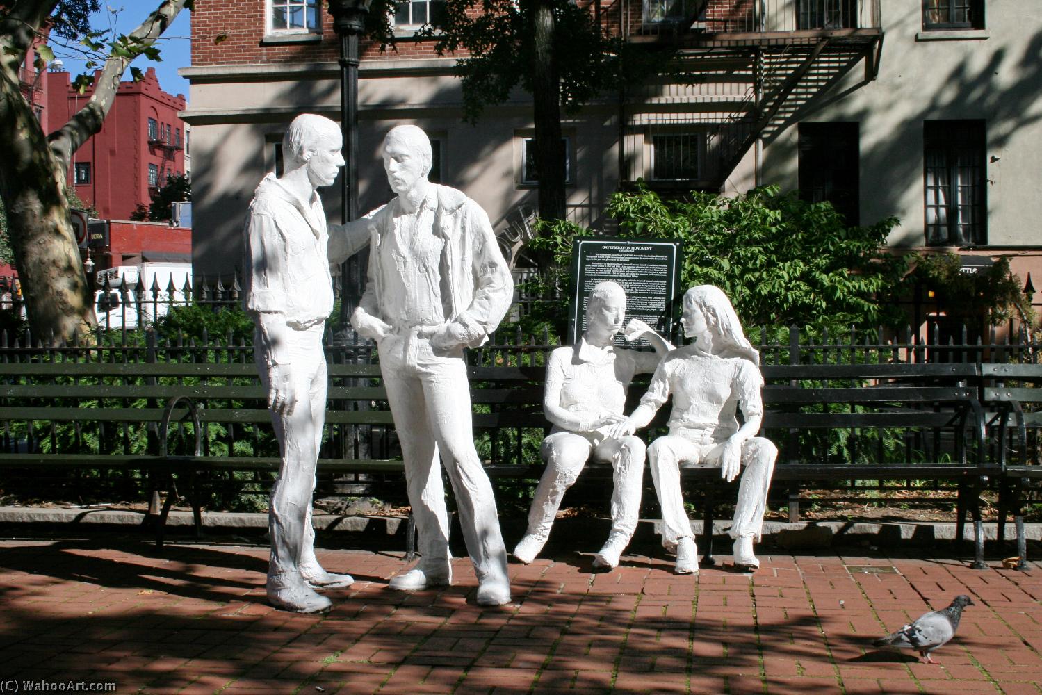 WikiOO.org - Encyclopedia of Fine Arts - Malba, Artwork George Segal - Gay liberation monument