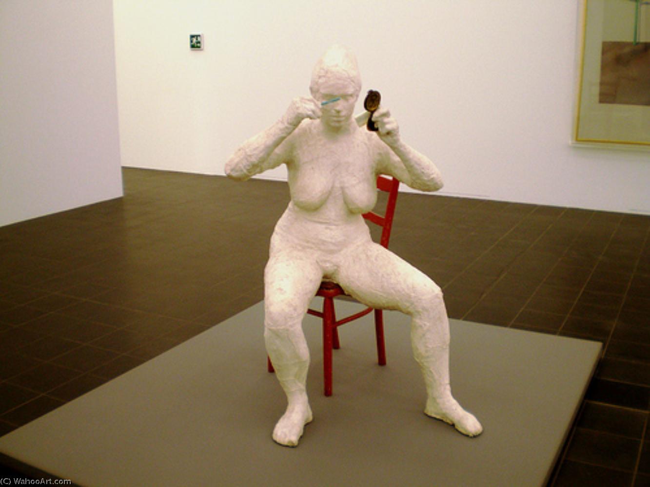 WikiOO.org - Encyclopedia of Fine Arts - Maalaus, taideteos George Segal - Girl Putting on Mascara
