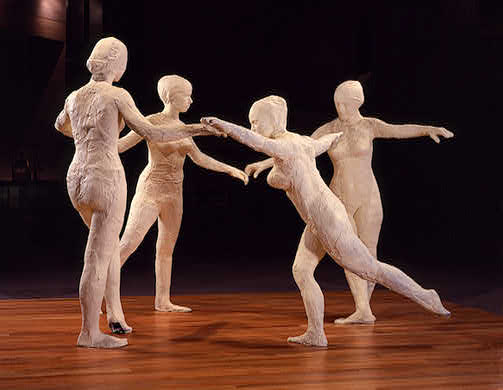 Wikoo.org - موسوعة الفنون الجميلة - اللوحة، العمل الفني George Segal - The dancers (2)